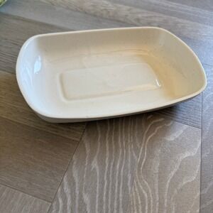 Its National 404 B Speckled Cream Ceramic Rectangular Serving  Dish Farmhouse